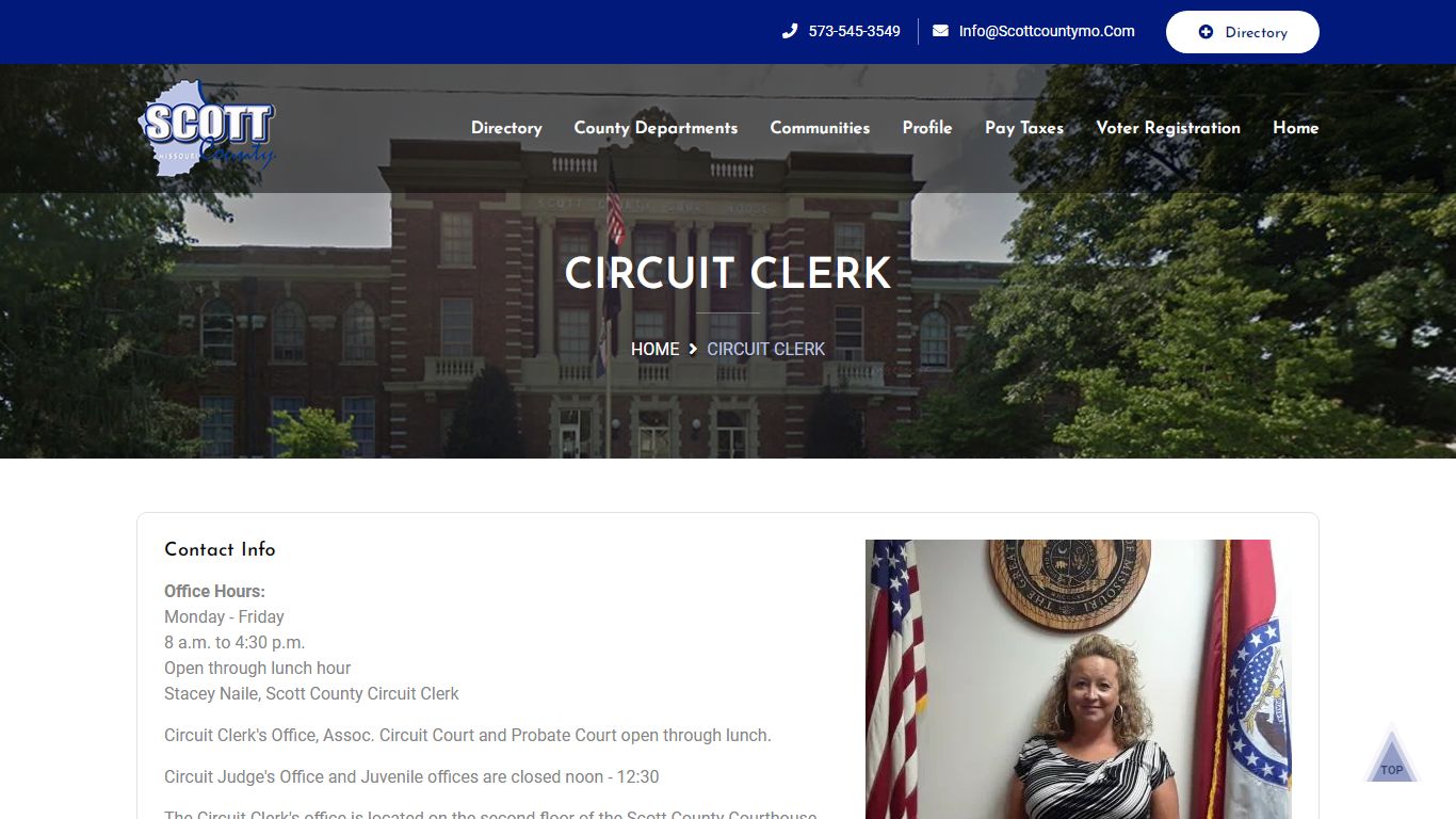 Scott County Circuit Court Clerk | Stacey Naile | Benton, Missouri